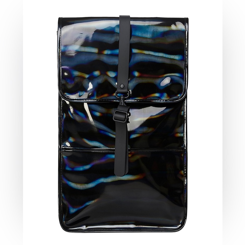 Rains iridescent black Backpack Sleek Design